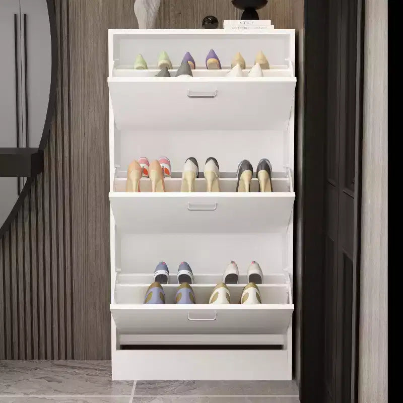 Famapy Meuble à Chaussures Moderne Étagère à Chaussures d'Entrée 3 Niveaux