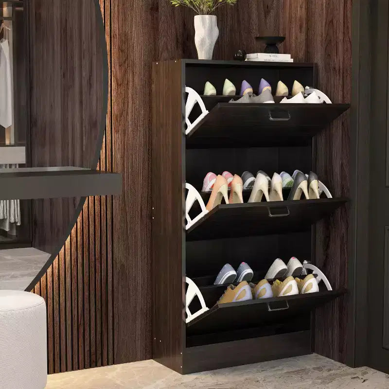 Famapy Meuble à Chaussures Moderne Étagère à Chaussures d'Entrée 3 Niveaux