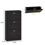 Famapy Meuble à Chaussures Moderne Étagère à Chaussures d'Entrée 3 Niveaux