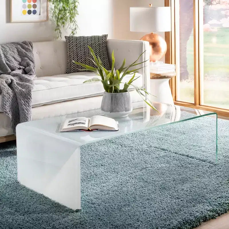 Table Basse en Verre Fumé Crysta - Safavieh