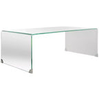 Table Basse en Verre Fumé Crysta - Safavieh