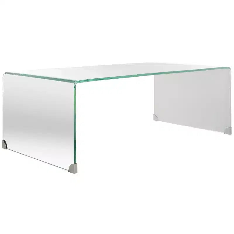 Table Basse en Verre Fumé Crysta - Safavieh