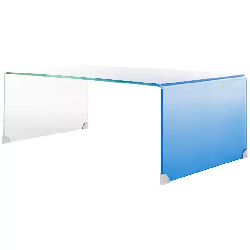 Table Basse en Verre Fumé Crysta - Safavieh