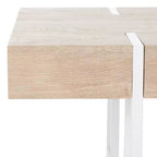 Table basse Aberton - COF7009A - Naturel/Blanc - Safavieh