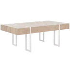 Table basse Aberton - COF7009A - Naturel/Blanc - Safavieh