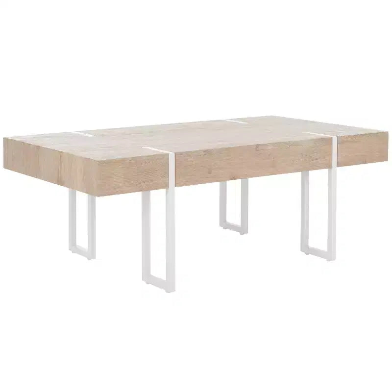 Table basse Aberton - COF7009A - Naturel/Blanc - Safavieh