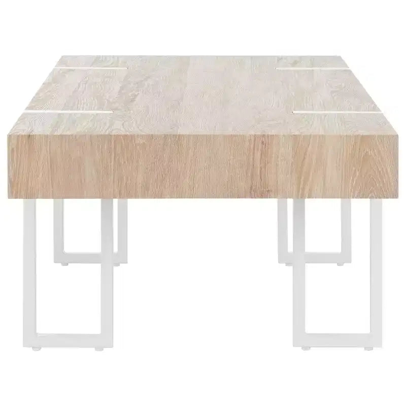 Table basse Aberton - COF7009A - Naturel/Blanc - Safavieh