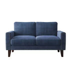 Canapé Loveseat Hyleory 57,48'' en Lin Rembourré avec Tête de Clou et Pieds en Bois Massif
