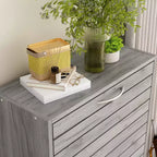 amapy Meuble à chaussures en bois avec motif grain de bois, étagère à chaussures à 3 niveaux pour entrée