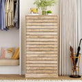 amapy Meuble à chaussures en bois avec motif grain de bois, étagère à chaussures à 3 niveaux pour entrée