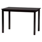 Ensemble de salle à manger 5 pièces Baxton Studio Jeriah en bois et rotin tissé, style moderne du milieu du siècle