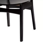 Ensemble de salle à manger 5 pièces Baxton Studio Jeriah en bois et rotin tissé, style moderne du milieu du siècle