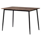 Ensemble de salle à manger 5 pièces Baxton Studio Orrin en tissu gris et métal de style industriel moderne