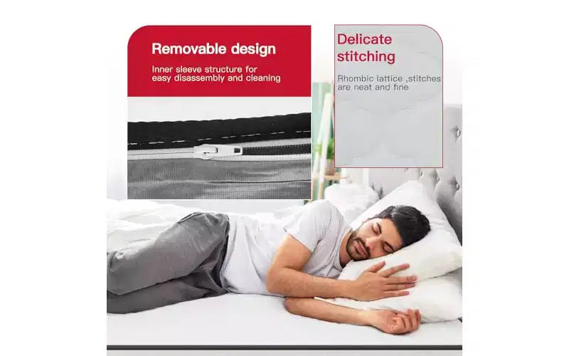 Matelas à ressorts semi-ferme FDW 8 pouces pour un sommeil frais et un soulagement de la pression, sans fibre de verre, livré en boîte, certifié CertiPUR-US
