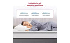 Matelas à ressorts semi-ferme FDW 8 pouces pour un sommeil frais et un soulagement de la pression, sans fibre de verre, livré en boîte, certifié CertiPUR-US
