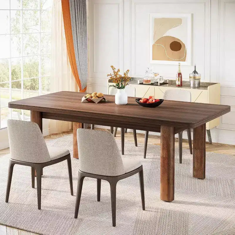 Table de conférence Lantine de 160 cm avec pieds en bois massif