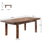 Table de conférence Lantine de 160 cm avec pieds en bois massif