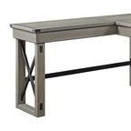 Bureau Talmar 170 cm avec base en bois et tiroir classeur - Acme Furniture