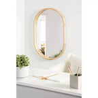 Miroir mural capsule encadré en bois Hutton 24 x 36 - Kate & Laurel All Things Decor