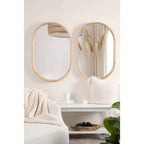 Miroir mural capsule encadré en bois Hutton 24 x 36 - Kate & Laurel All Things Decor