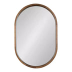 Miroir mural capsule encadré en bois Hutton 24 x 36 - Kate & Laurel All Things Decor