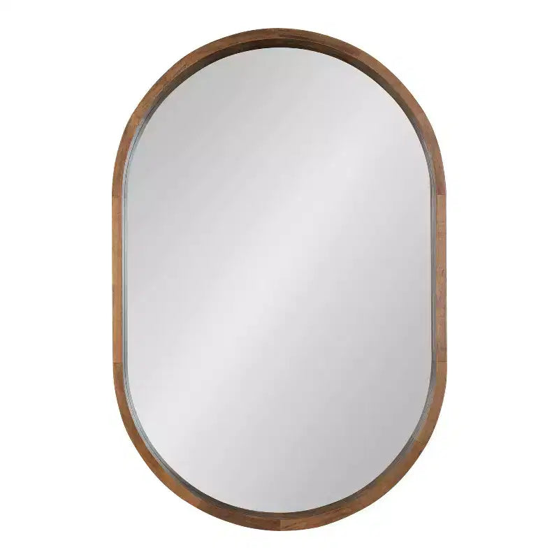 Miroir mural capsule encadré en bois Hutton 24 x 36 - Kate & Laurel All Things Decor
