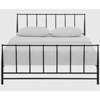 Cadre de lit double King Size en métal marron