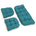 Ensemble de coussins de causeuse d'intérieur 3 pièces en microsuède