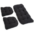 Ensemble de coussins de causeuse d'intérieur 3 pièces en microsuède