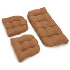 Ensemble de coussins de causeuse d'intérieur 3 pièces en microsuède