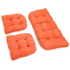Ensemble de coussins de causeuse d'intérieur 3 pièces en microsuède