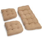 Ensemble de coussins de causeuse d'intérieur 3 pièces en microsuède