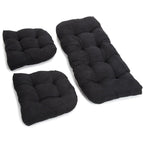 Ensemble de coussins de causeuse d'intérieur 3 pièces en microsuède