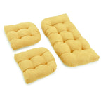 Ensemble de coussins de causeuse d'intérieur 3 pièces en microsuède