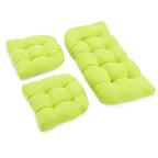 Ensemble de coussins de causeuse d'intérieur 3 pièces en microsuède