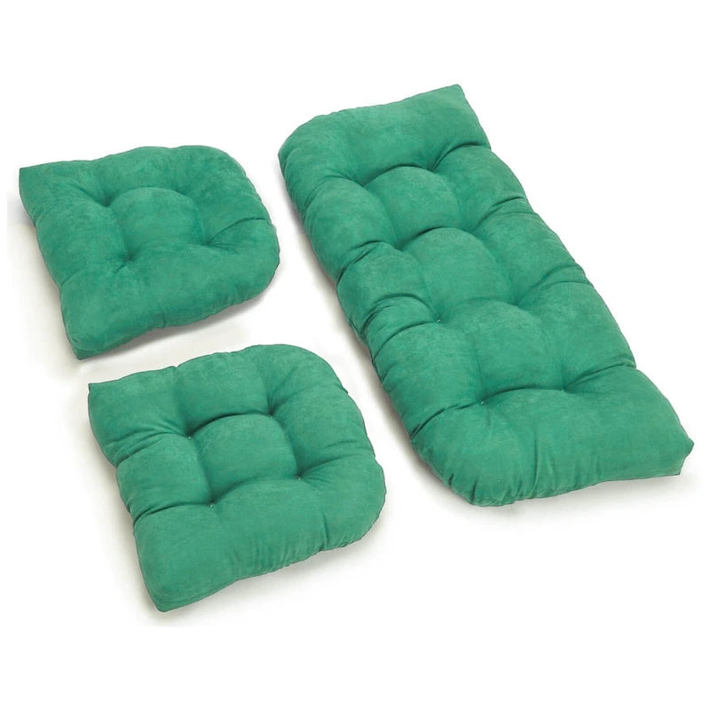 Ensemble de coussins de causeuse d'intérieur 3 pièces en microsuède