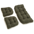 Ensemble de coussins de causeuse d'intérieur 3 pièces en microsuède