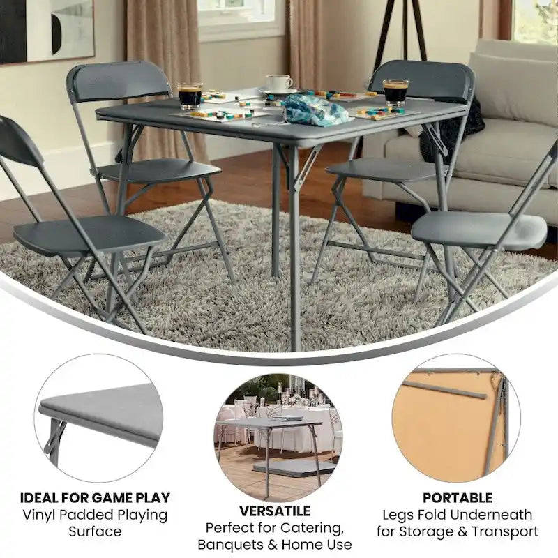 Table de jeu pliable en vinyle
