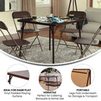 Table de jeu pliable en vinyle