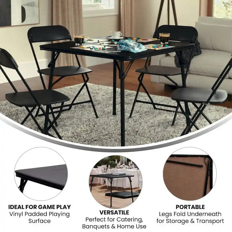 Table de jeu pliable en vinyle