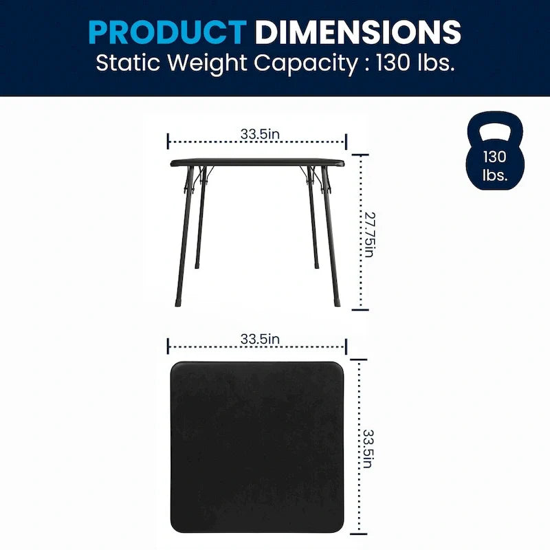 Table de jeu pliable en vinyle