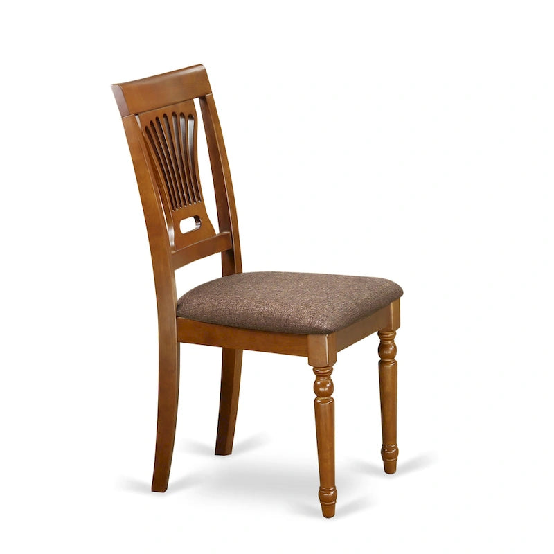 Ensemble de salle à manger — Comprend 1 table à manger rectangulaire et 8 chaises de salle à manger, brun selle (styles d'assise sélectionnables)