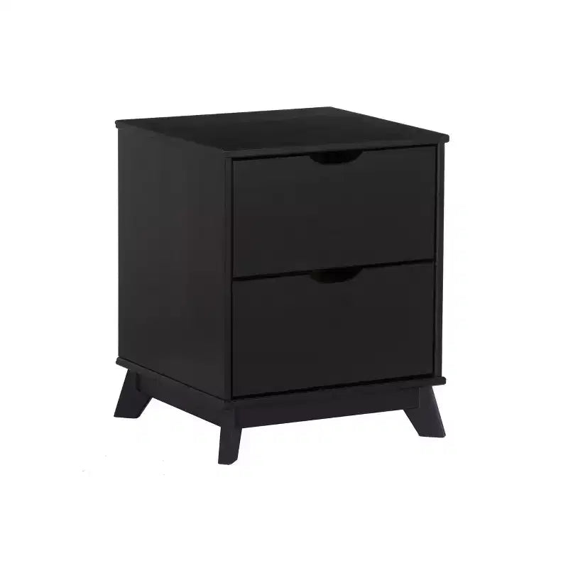 Lit plateforme jumeau et table de chevet Powell Pensy