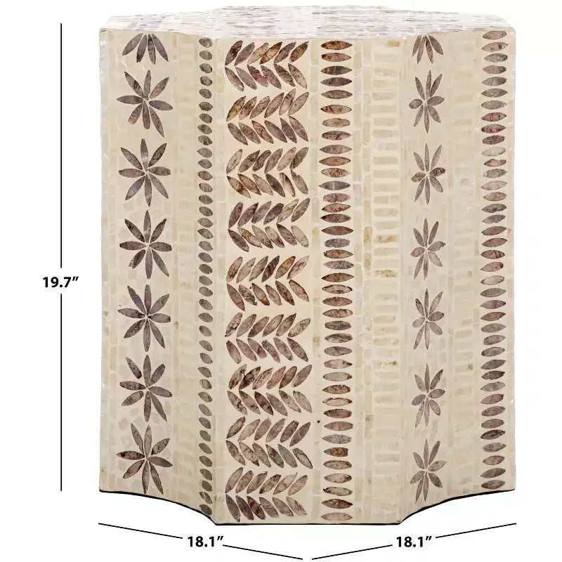 Table d'appoint Tuley - ACC1806A - Blanc/Or - Safavieh