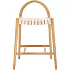 Rhyan Counter Stool - BST1203A - White/Natural - Safavieh