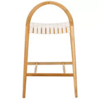 Tabouret de comptoir Rhyan - BST1203A - Blanc/Naturel - Safavieh