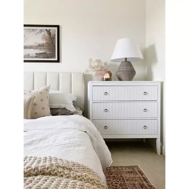 Commode 3 tiroirs Tegan - CHS5001 - Blanc - Safavieh