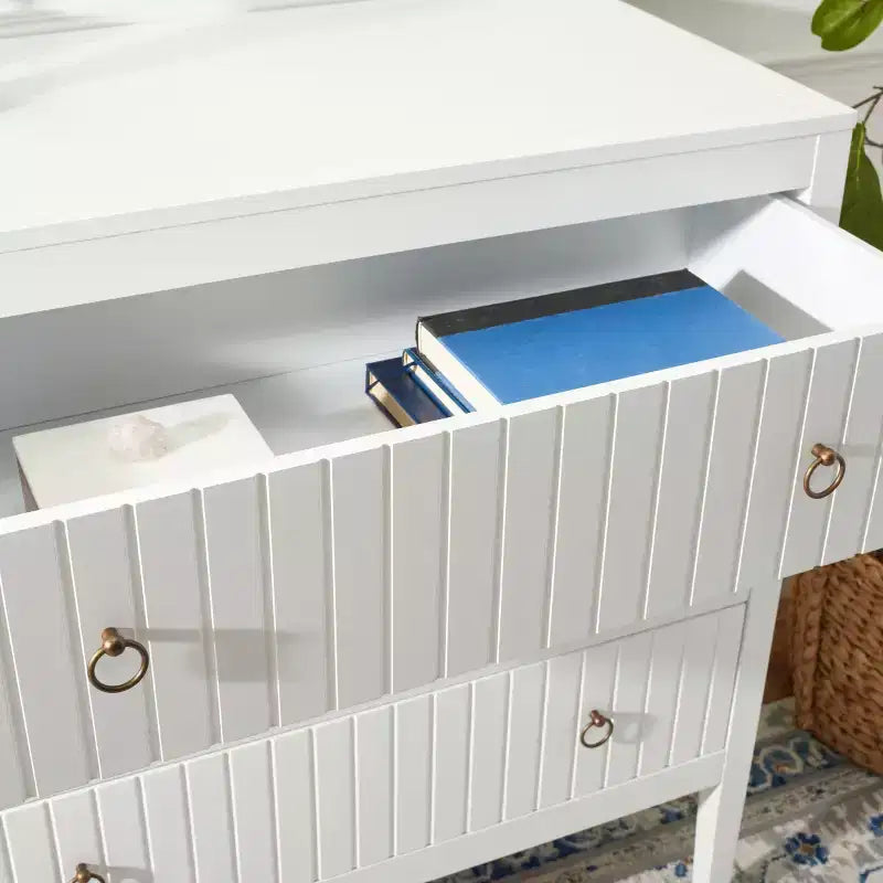 Commode 3 tiroirs Tegan - CHS5001 - Blanc - Safavieh