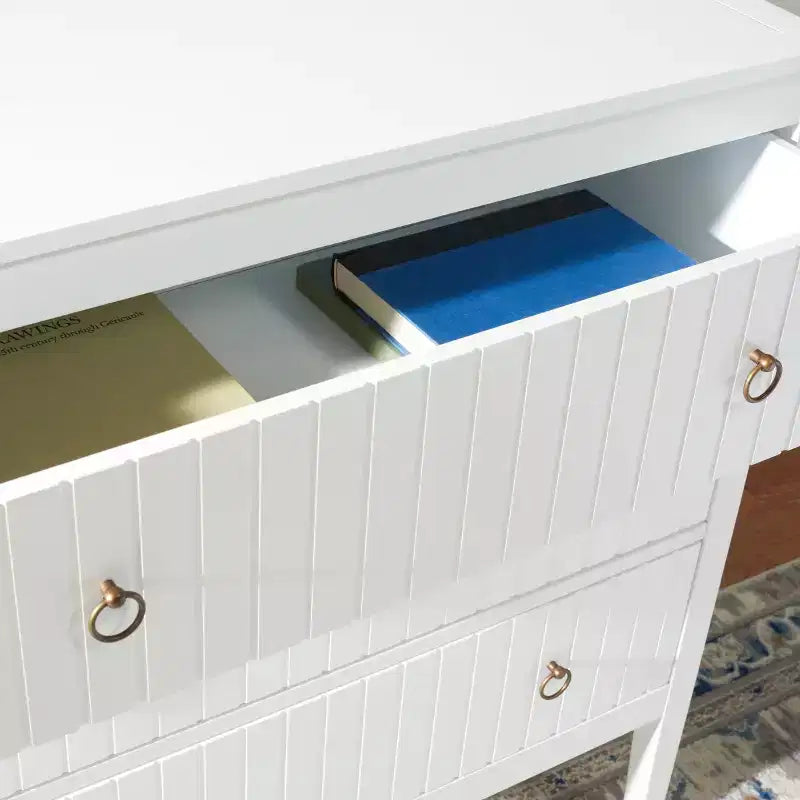Commode 3 tiroirs Tegan - CHS5001 - Blanc - Safavieh