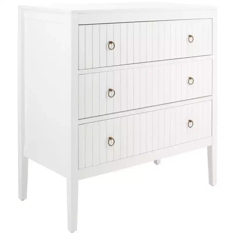 Commode 3 tiroirs Tegan - CHS5001 - Blanc - Safavieh